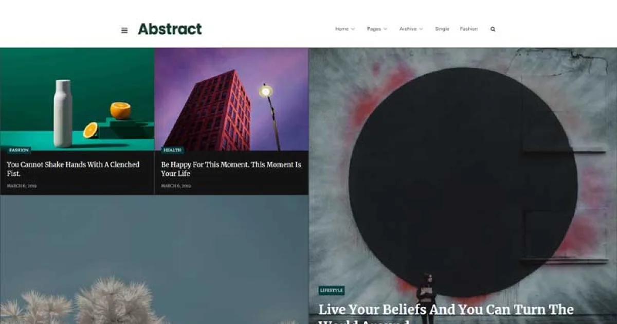 Abstract – Blog & Magazine Elementor Template Kit
