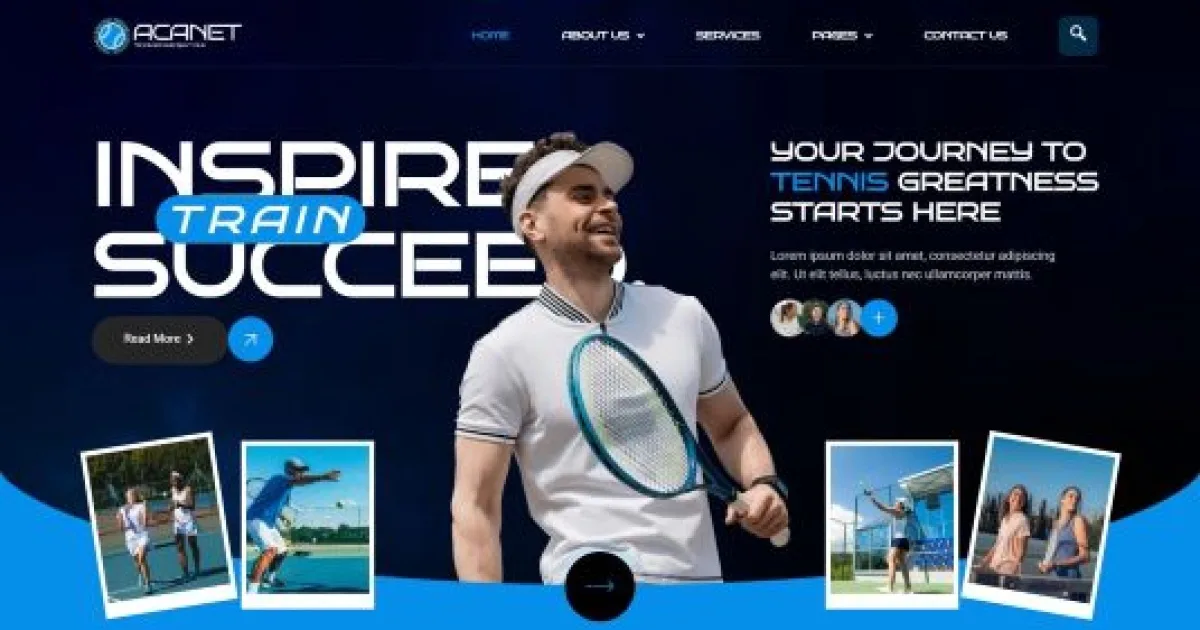 Acanet – Tennis School & Sport Club Elementor Template Kit