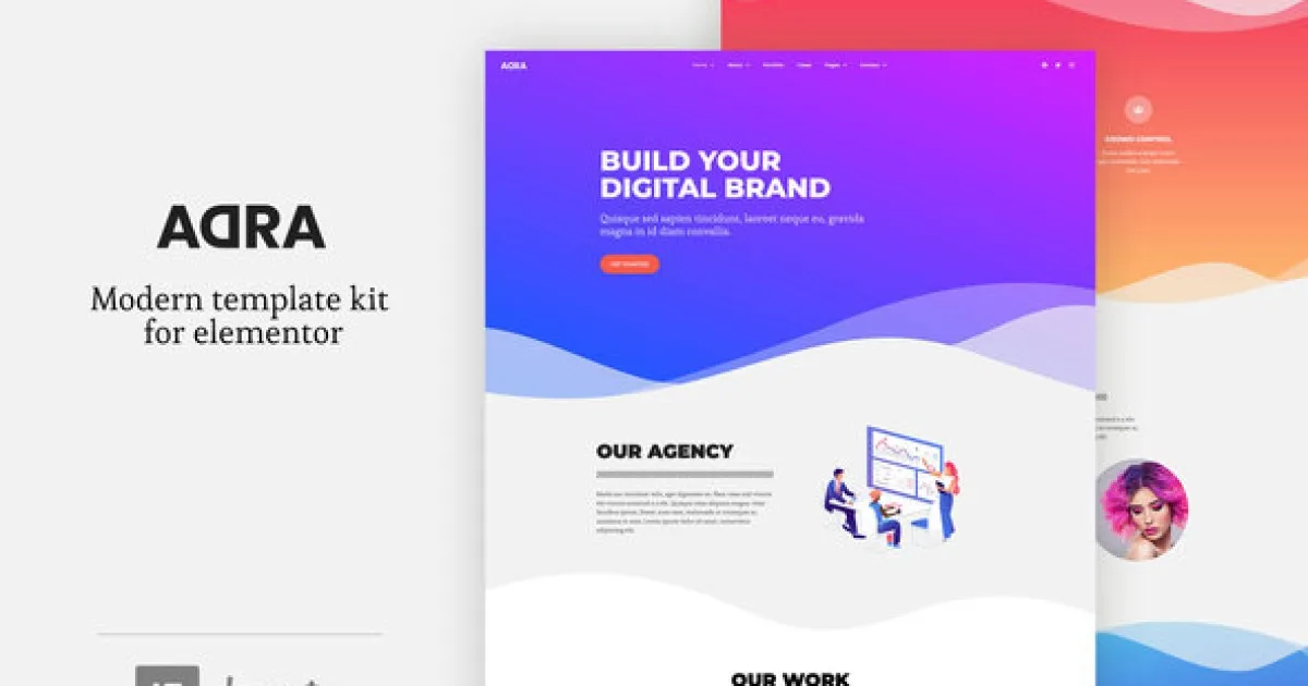 Adra – Modern & Creative Elementor Template Kit