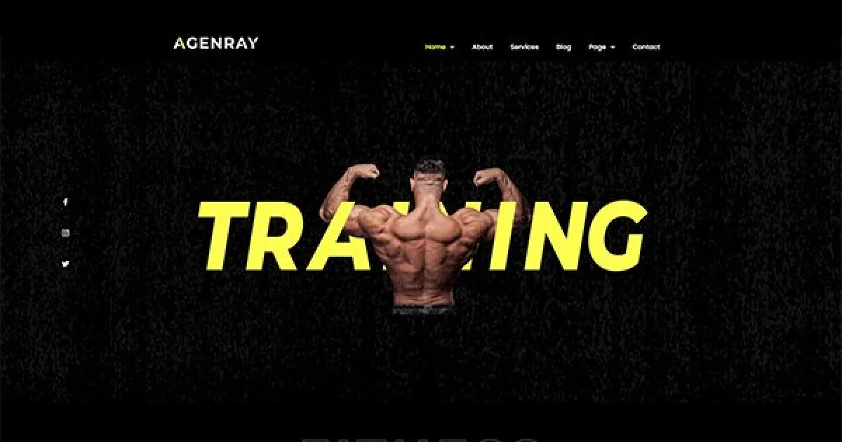 Agenray – Gym Elementor Template Kit