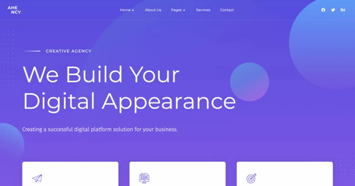 AHENCY – Creative Digital Agency Elementor Template Kit