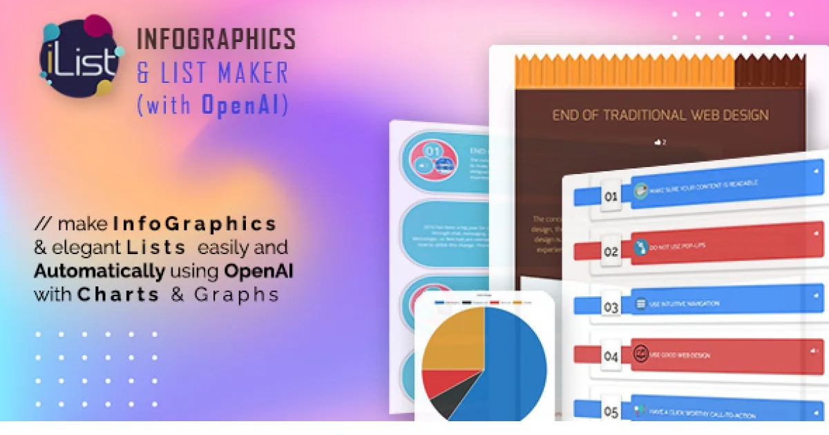 AI Infographic Maker – iList Pro with OpenAI ChatGPTÂ