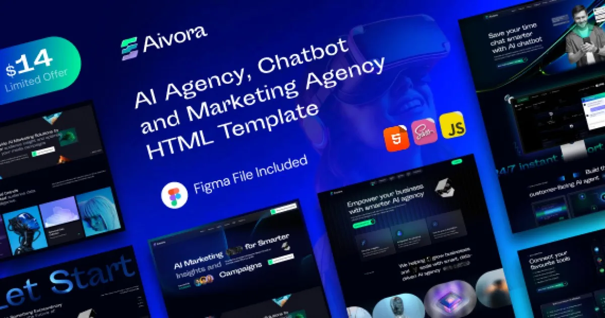 Aivora AI Agency & AI Solutions Technology Elementor Template Kit
