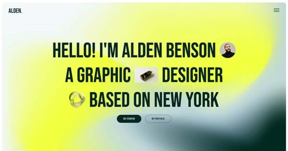Alden – Personal Creative Portfolio Elementor Template Kit