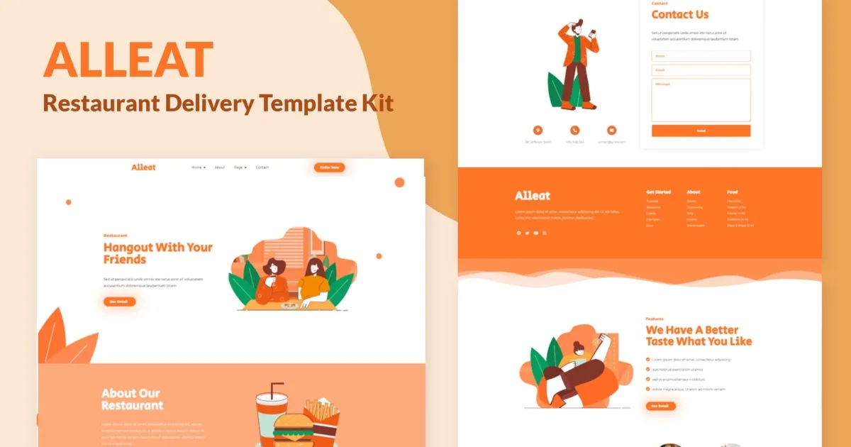 Alleat – Restaurant Elementor Template Kit
