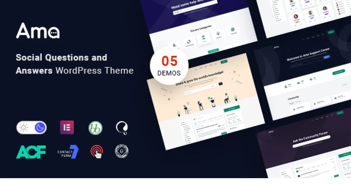 AMA Theme – bbPress Forum WordPress Theme with Social Questions and Answers