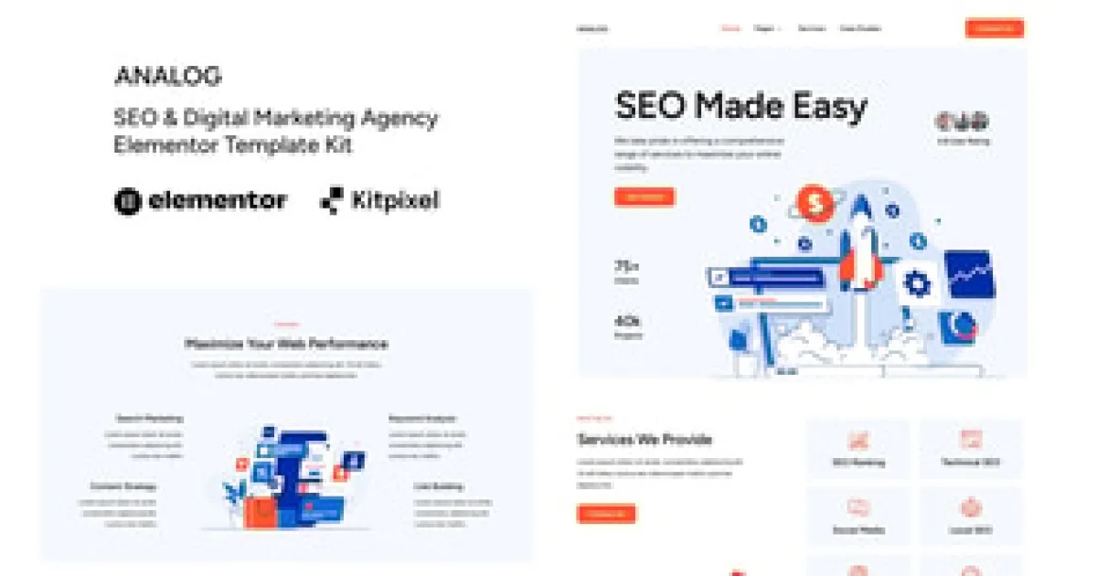 Analog Seo Digital Marketing Agency Elementor