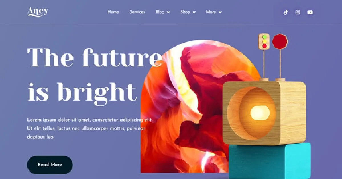 Aney – Vibrant Elementor Template Kit