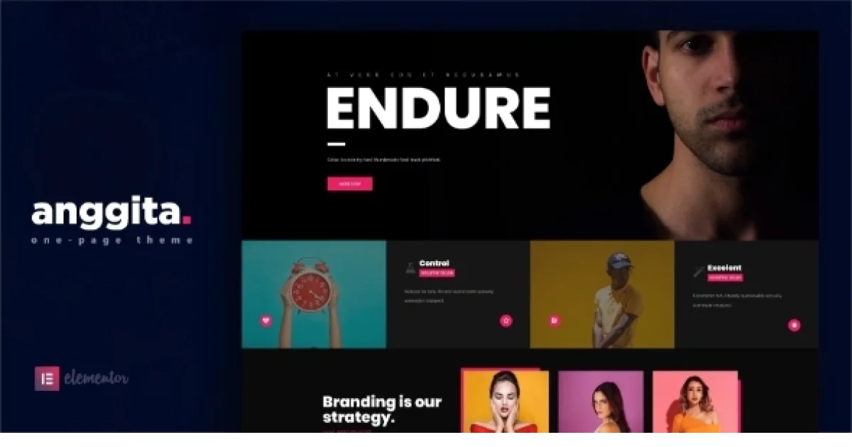 Anggita Theme – One Page Portfolio Theme
