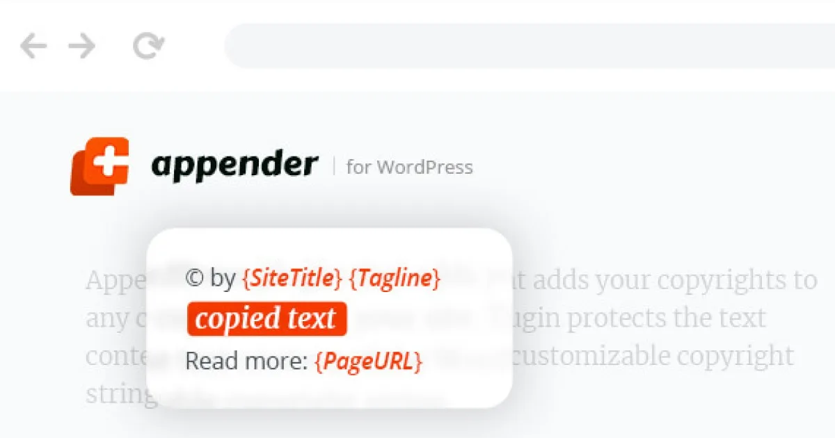 Appender – Copycat Content Protection Plugin