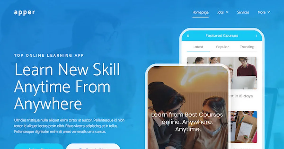 Apper | Mobile App & SaaS Startup Elementor Template Kit