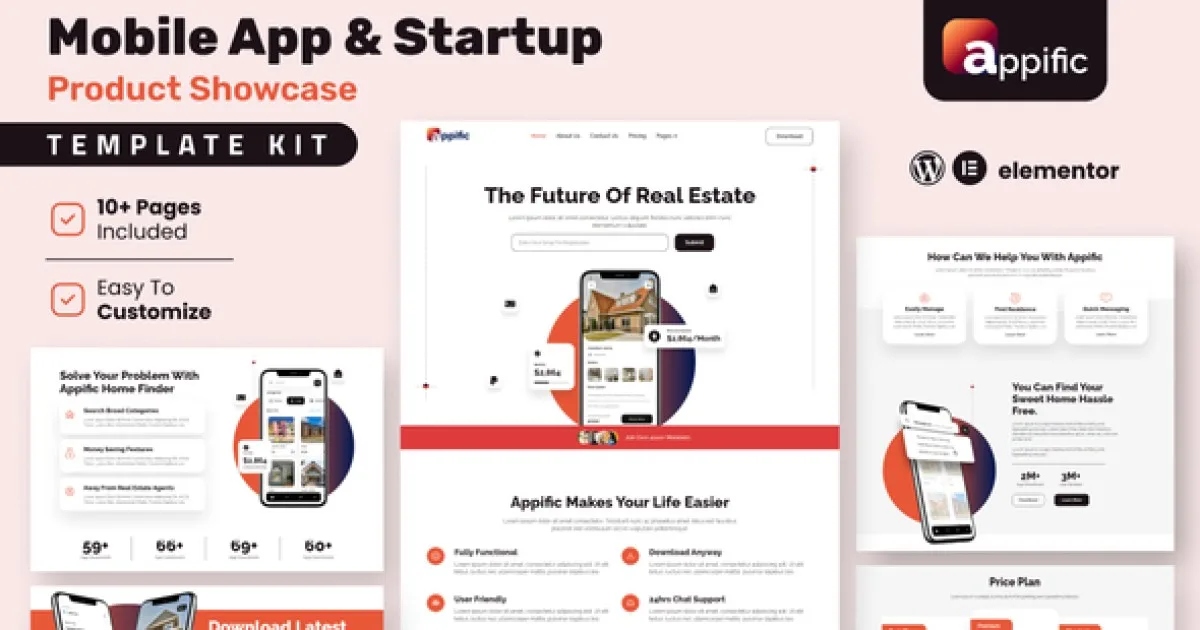 Appific – App Showcase Elementor Template Kit
