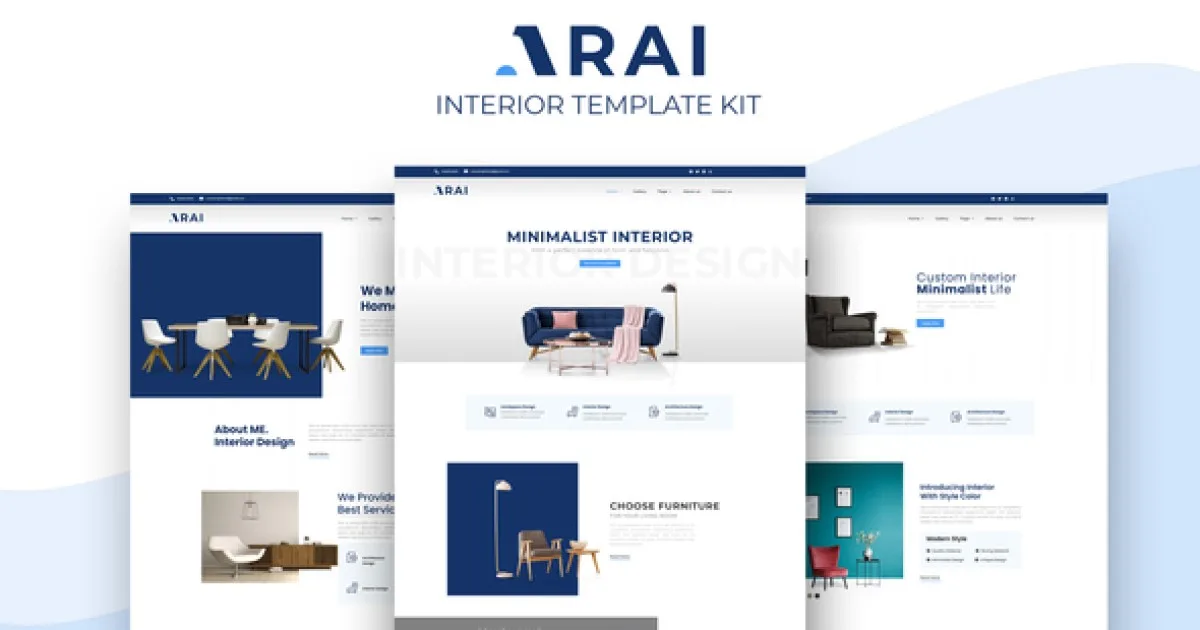 Arai | Interior & Furniture Elementor Template kit