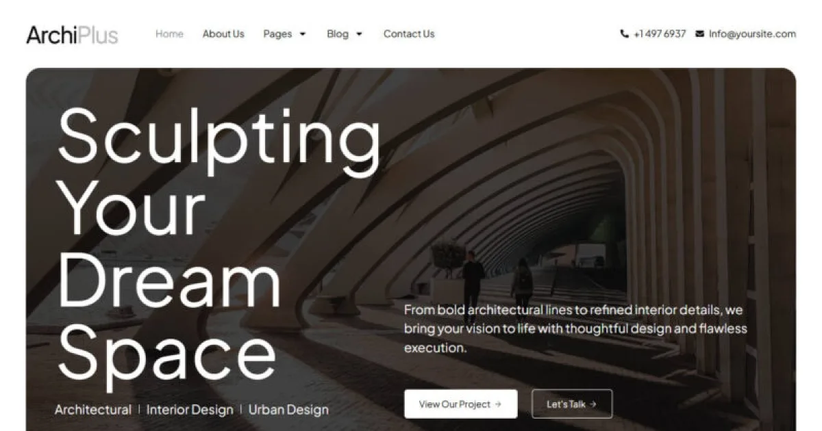 Archiplus – Architecture and Interior Design Agency Elementor Pro Template Kit