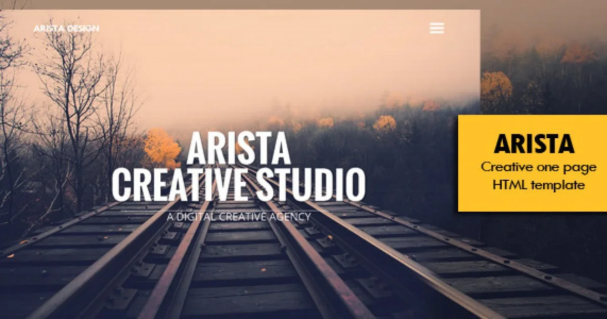 Arista – Creative One Page Template