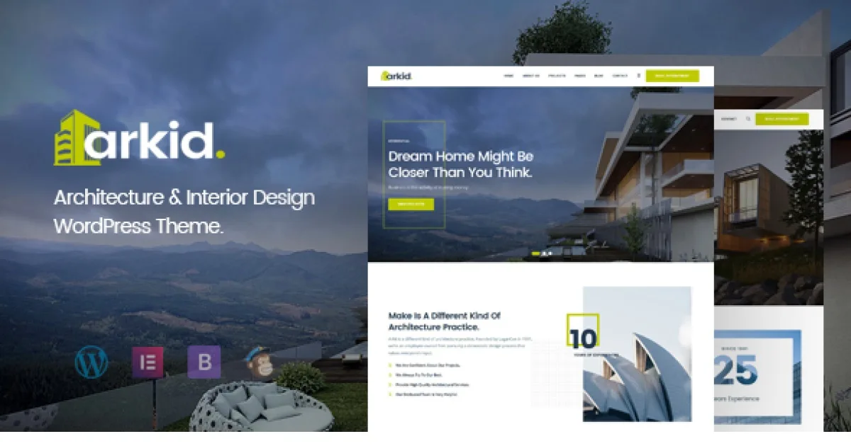 Arkid Theme – Architecture and Interior Design WordPress Theme