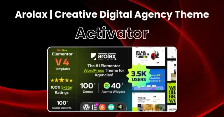 Arolax Theme Activator Plugin