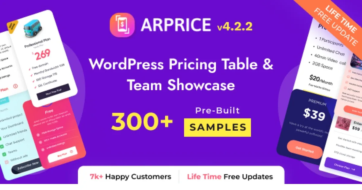ARPrice Plugin – Responsive WordPress Pricing Table Plugin