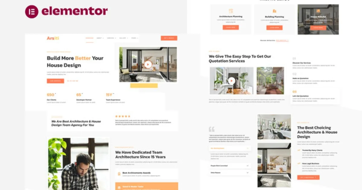 Arsiti – Architecture & House Design Agency Elementor Template Kit