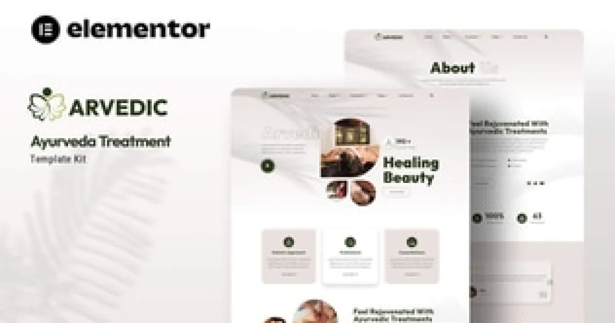 Arvedic – Ayurveda Treatment Elementor Template Kit