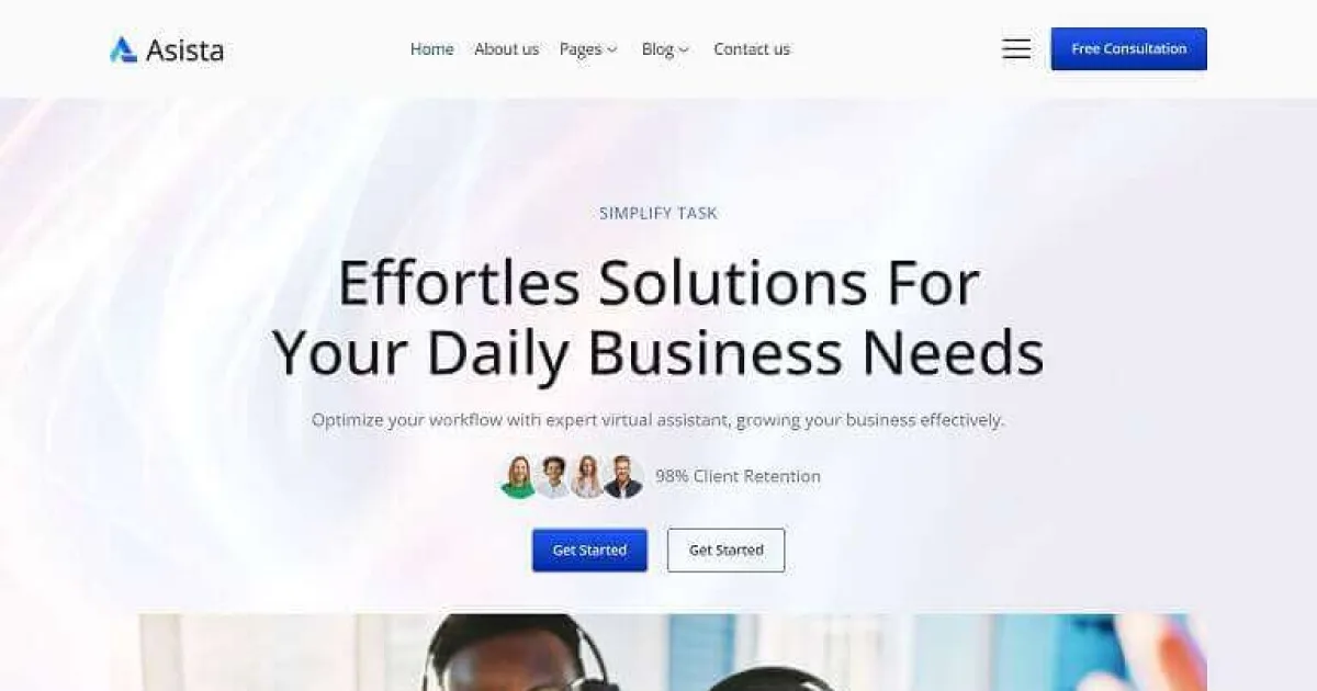 Asista – Virtual Assistant Elementor Template Kit