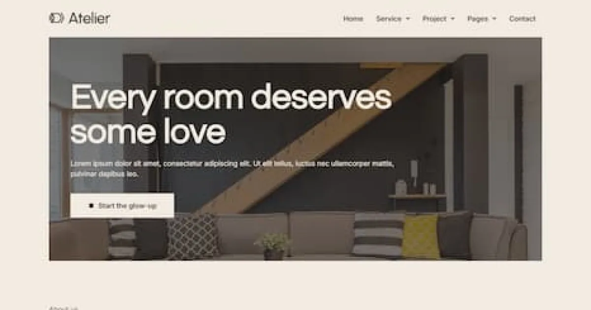 Atelier – Interior Design Elementor Template Kit