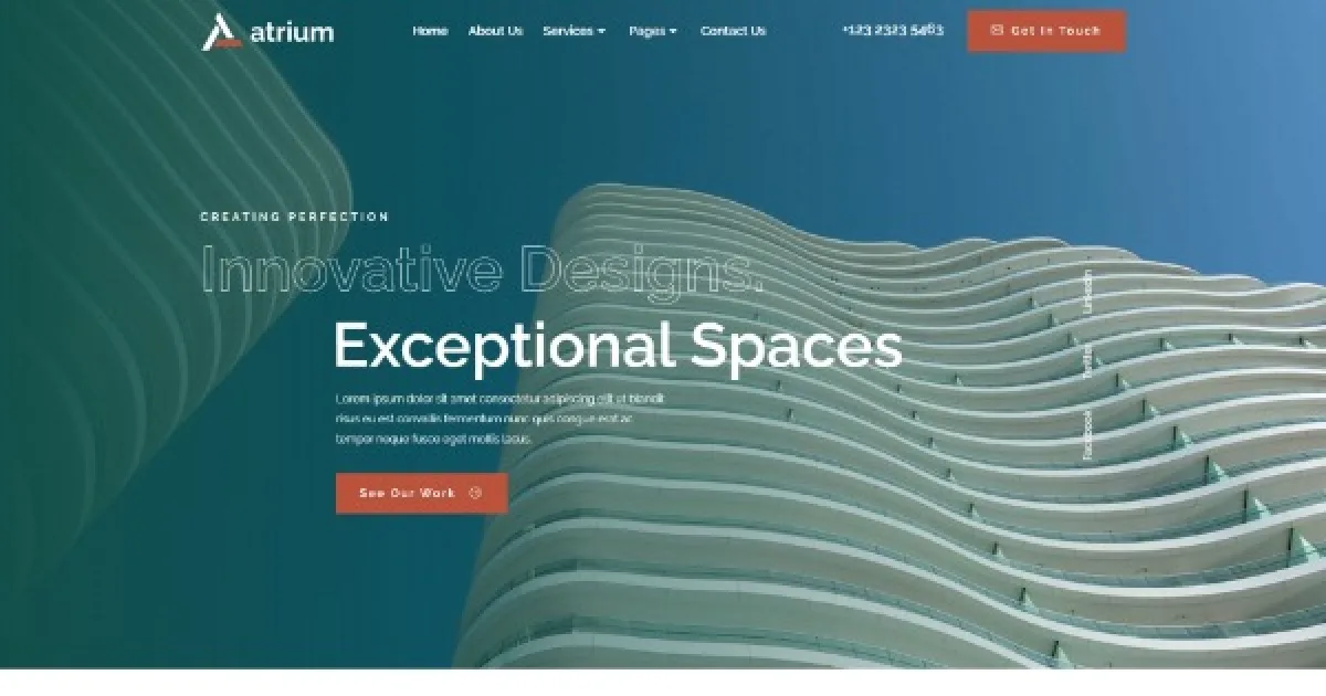 Atrium – Architecture Company Elementor Template Kit