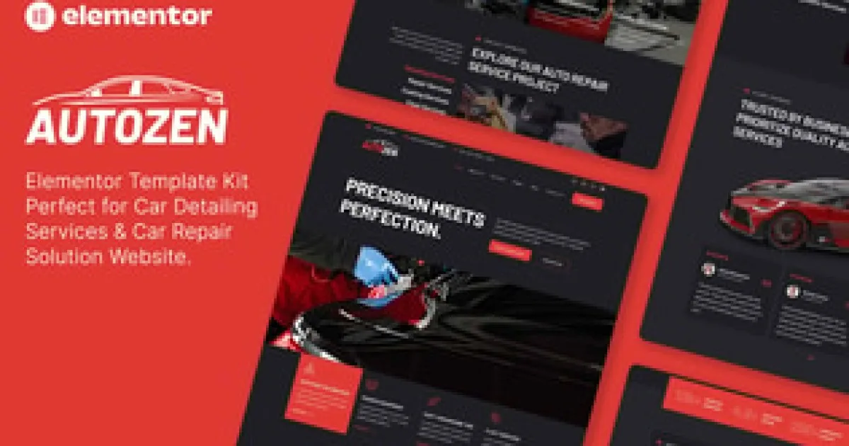 Autokar Auto Care Elementor Template Kit - Official Release Preview