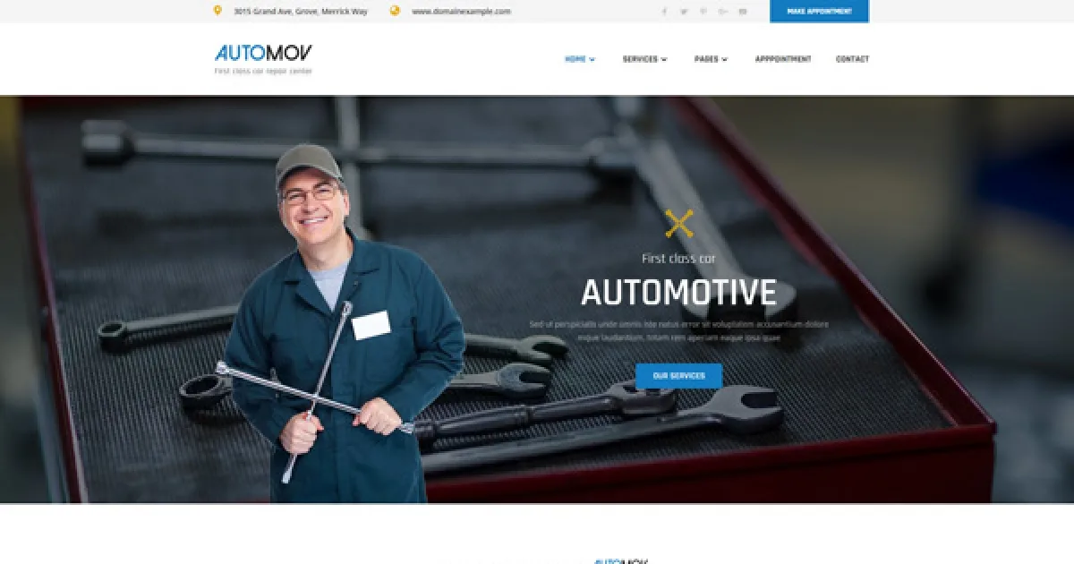 Automov – Car Repair & Services Elementor Template Kit