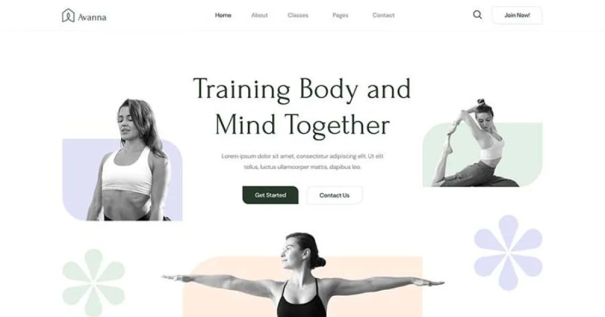 Avanna – Yoga, Meditation & Fitness Elementor Template Kit