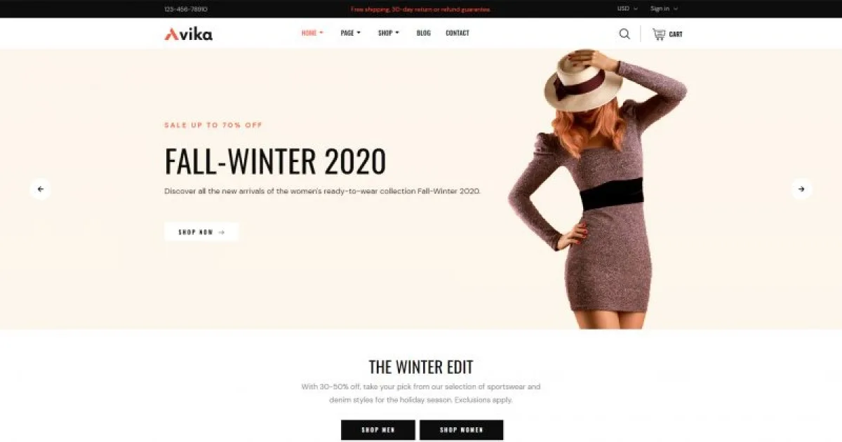Avika – Multipurpose eCommerce Elementor Pro Template Kit