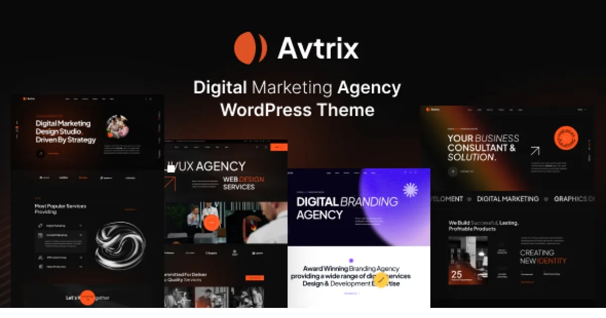 Avtrix – Digital Marketing Agency WordPress Theme 