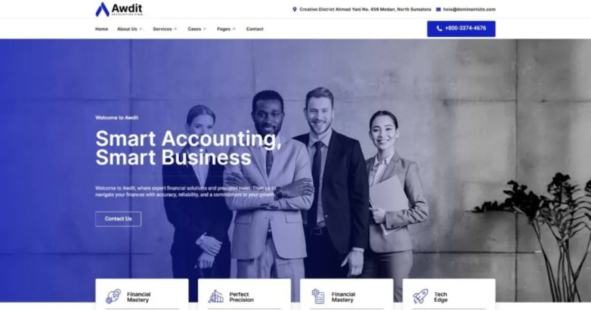 Awdit – Accounting Firm Elementor Template Kit