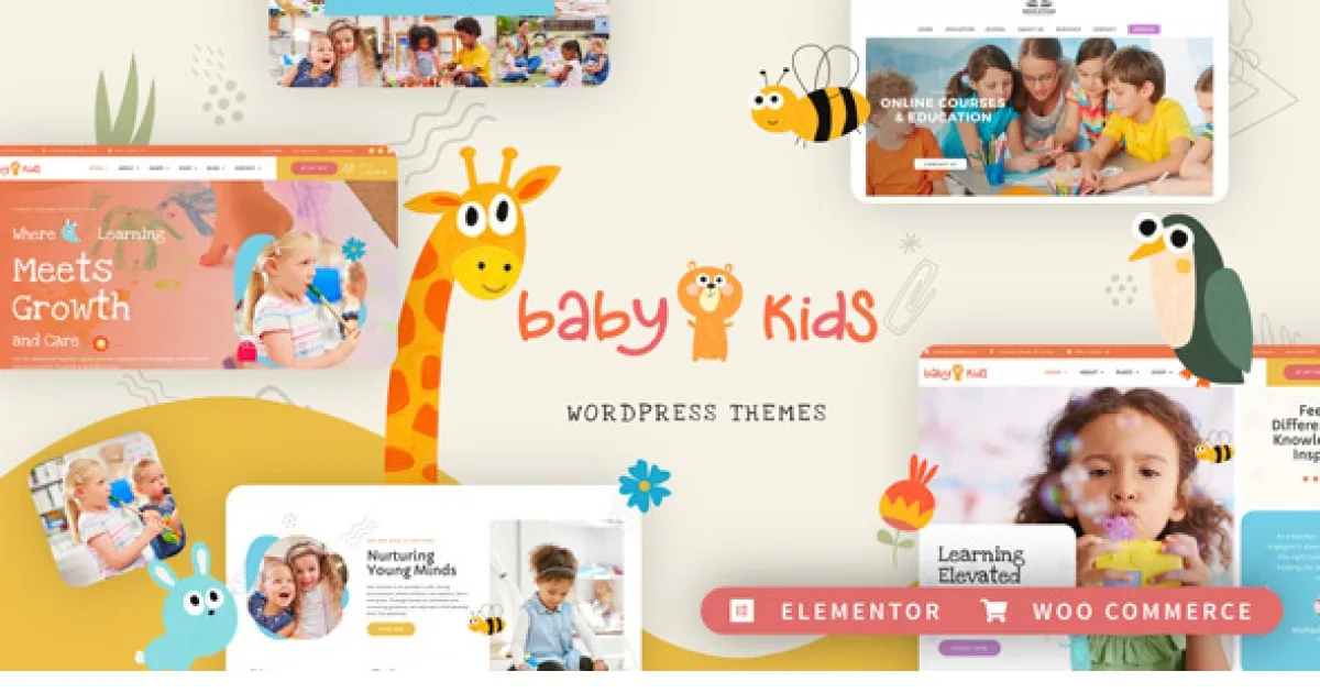 Baby Kids Theme – Education Primary School Children WordPress
