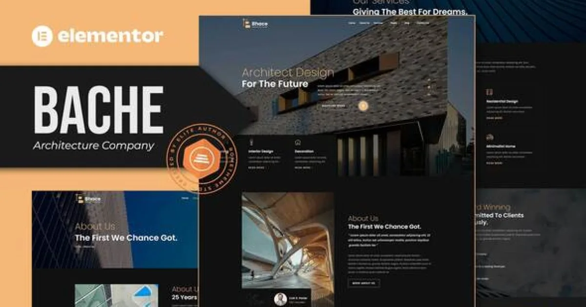 Bache – Architecture Company Elementor Template Kit