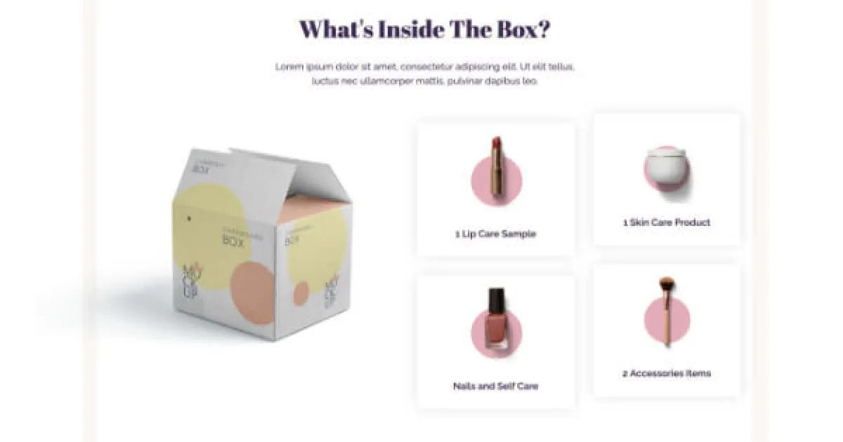 BeautyBox – Subscription Box Elementor Template Kit