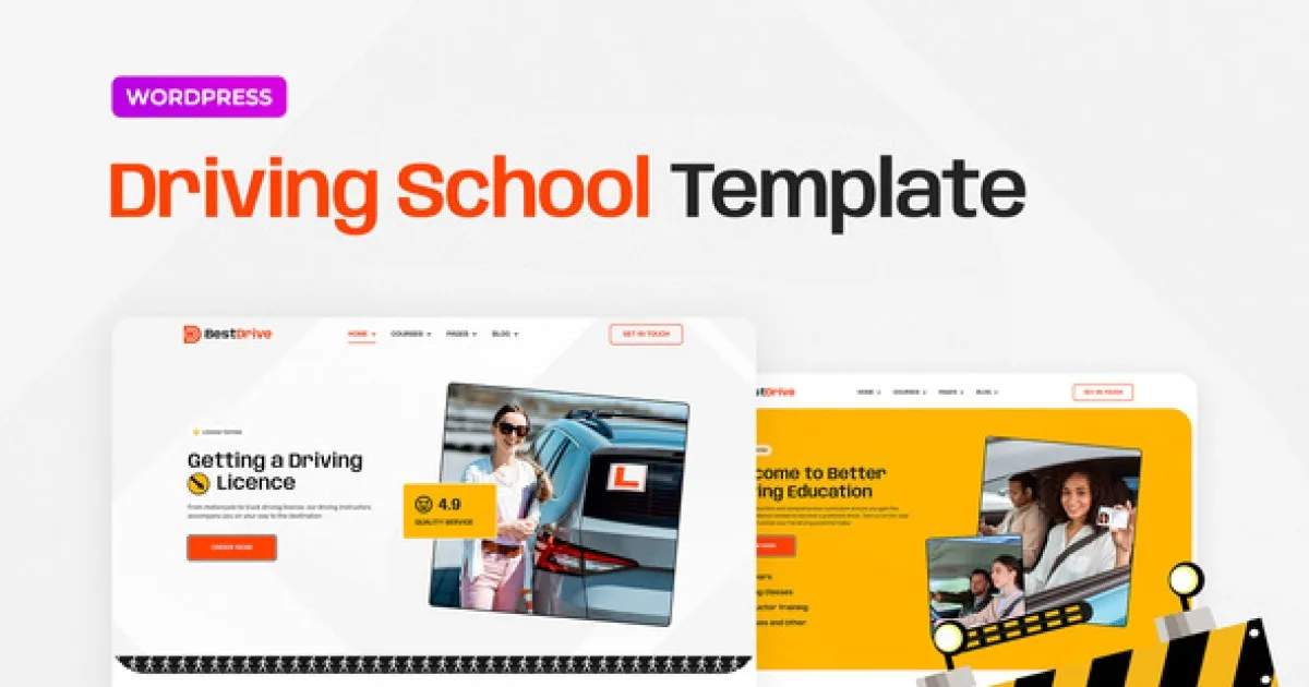 BestDrive – Driving School Elementor Template Kit