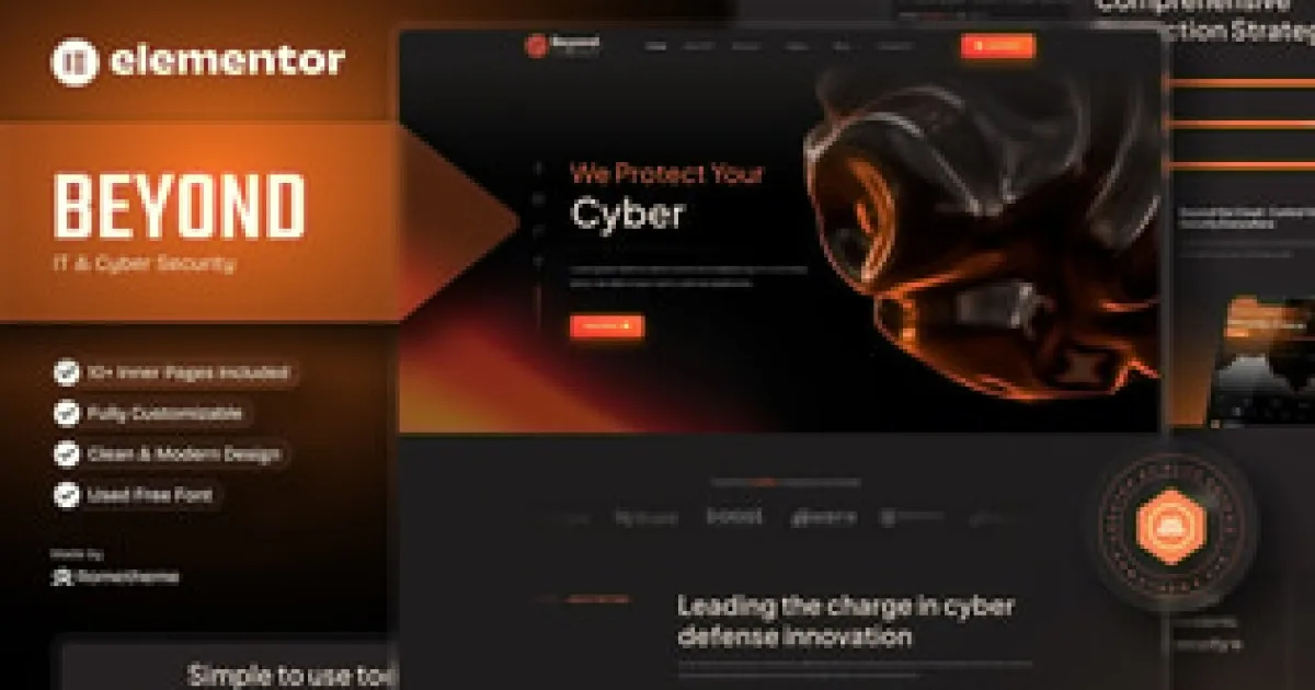 Beyond – IT & Cyber Security Elementor Template Kit
