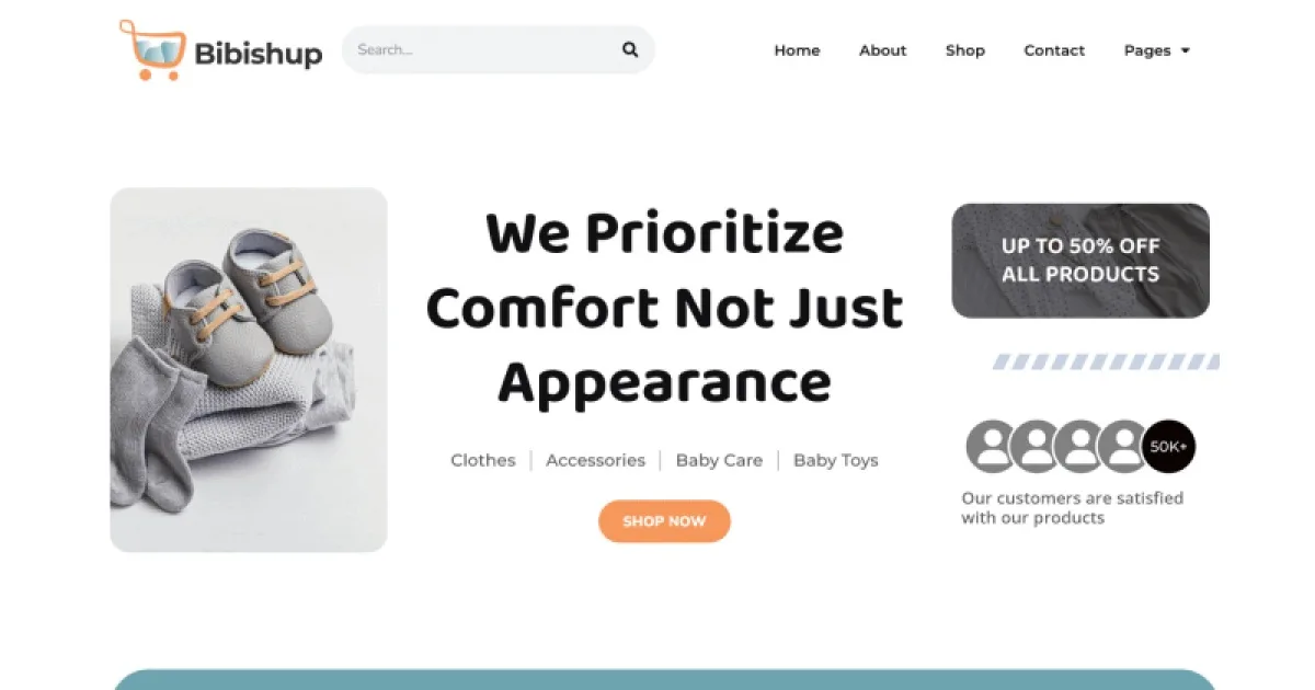Bibishup – Baby & Kids Ecommerce Elementor Pro Template Kit