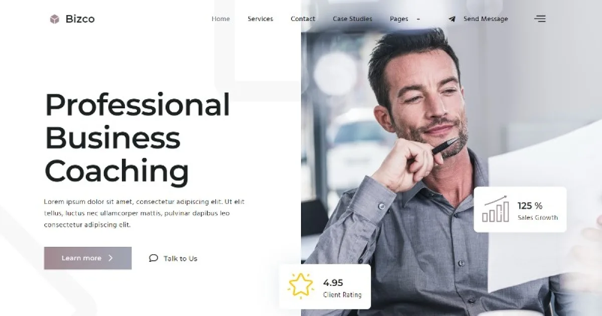 Bizco – Business Coaching Elementor Template Kit