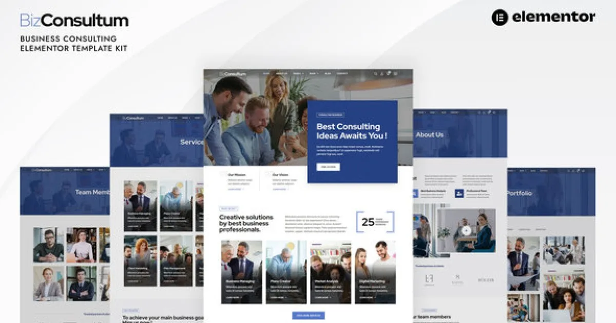 Bizconsultum – Business Consulting Elementor Template Kit