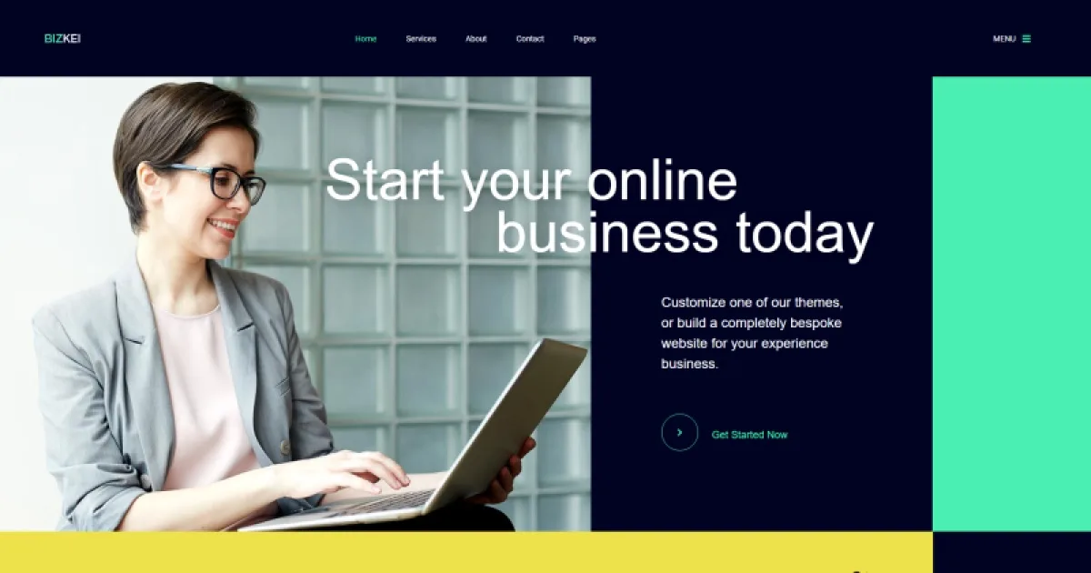 Bizkei | Business & Services Elementor Template Kit
