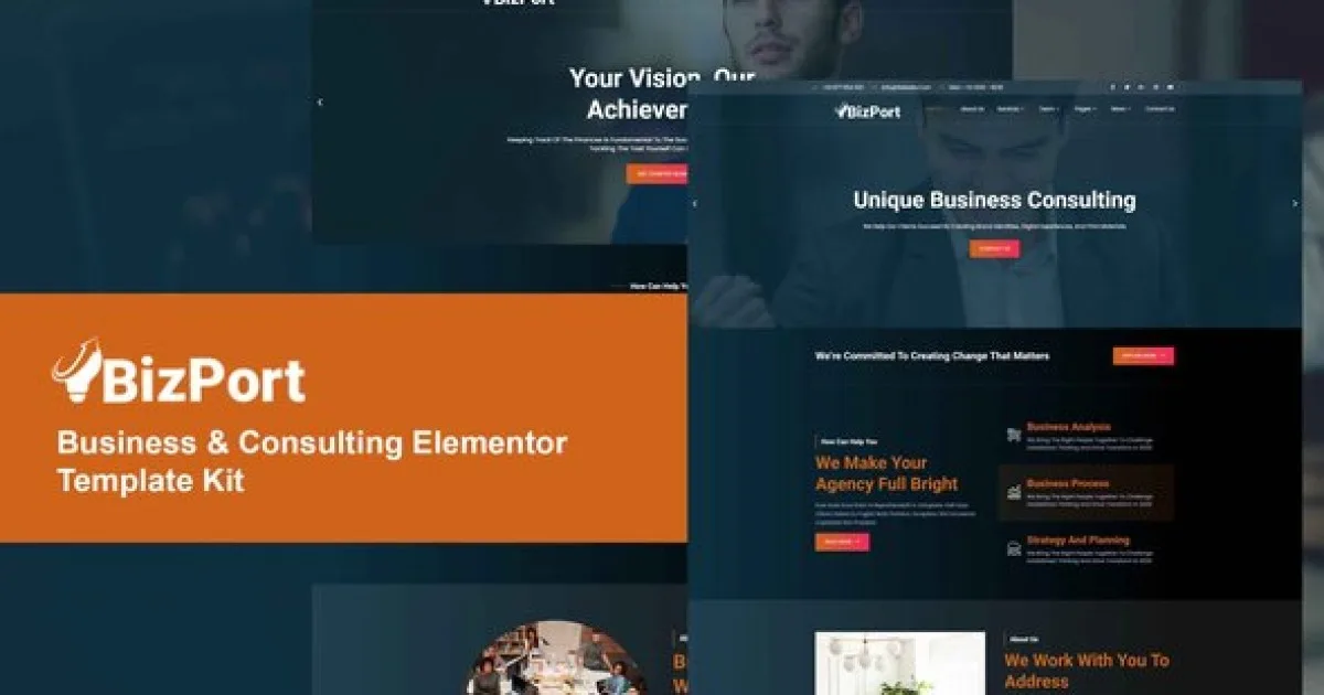 Bizport – Business & Consulting Elementor Template Kit