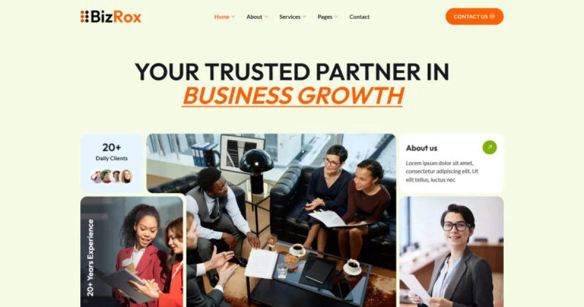BizRox – Business Consulting Elementor Template Kit