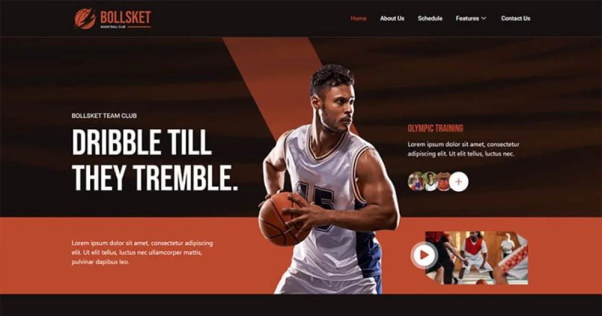 Bollsket – Basketball Club & Sport Elementor Template Kit