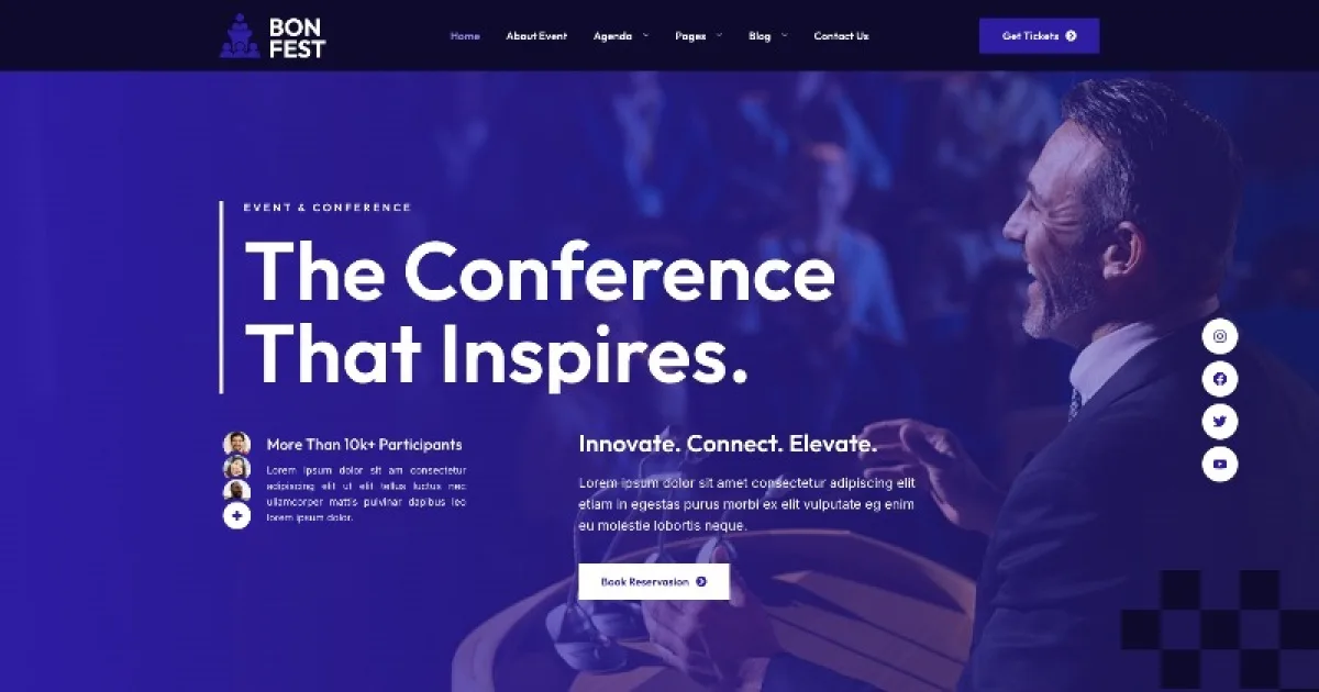 Bonfest – Event & Conference Elementor Template Kit