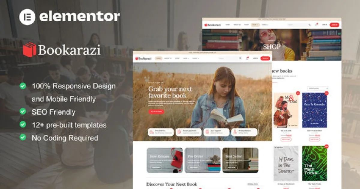Bookarazi – Template Kit for Bookstore & Publisher