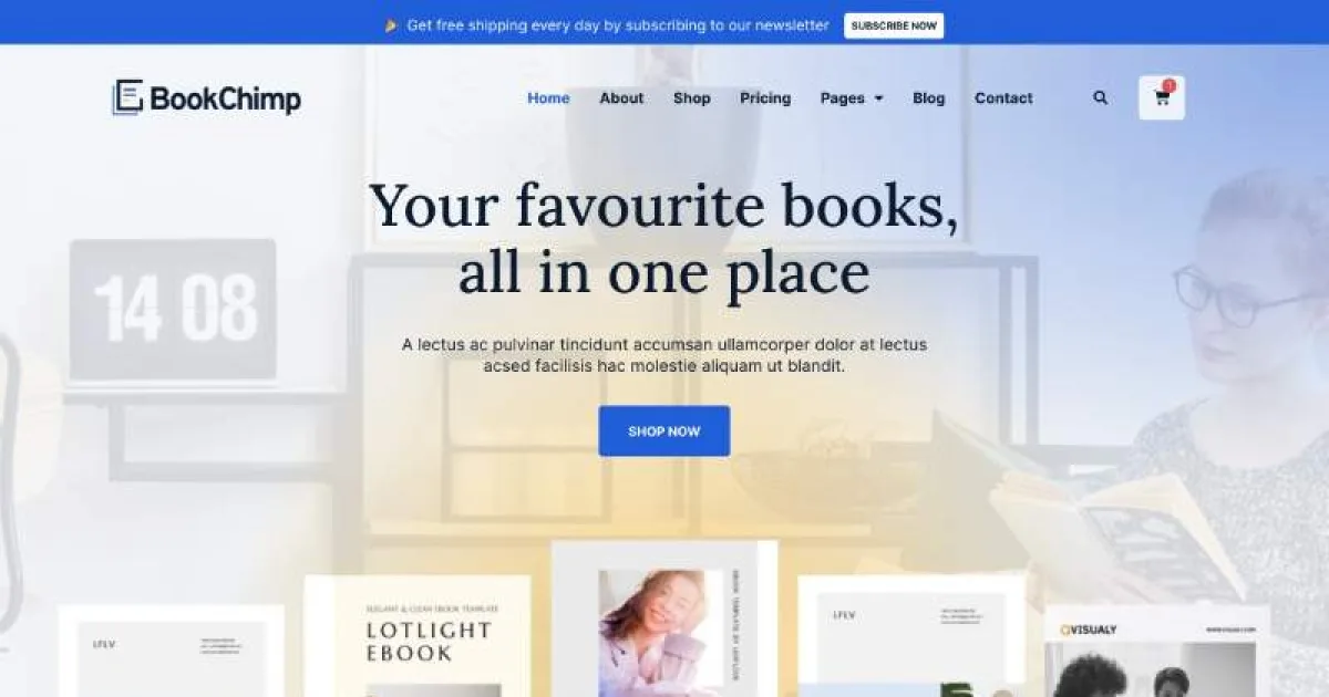 BookChimp – Online Book Store Website Elementor Template Kit
