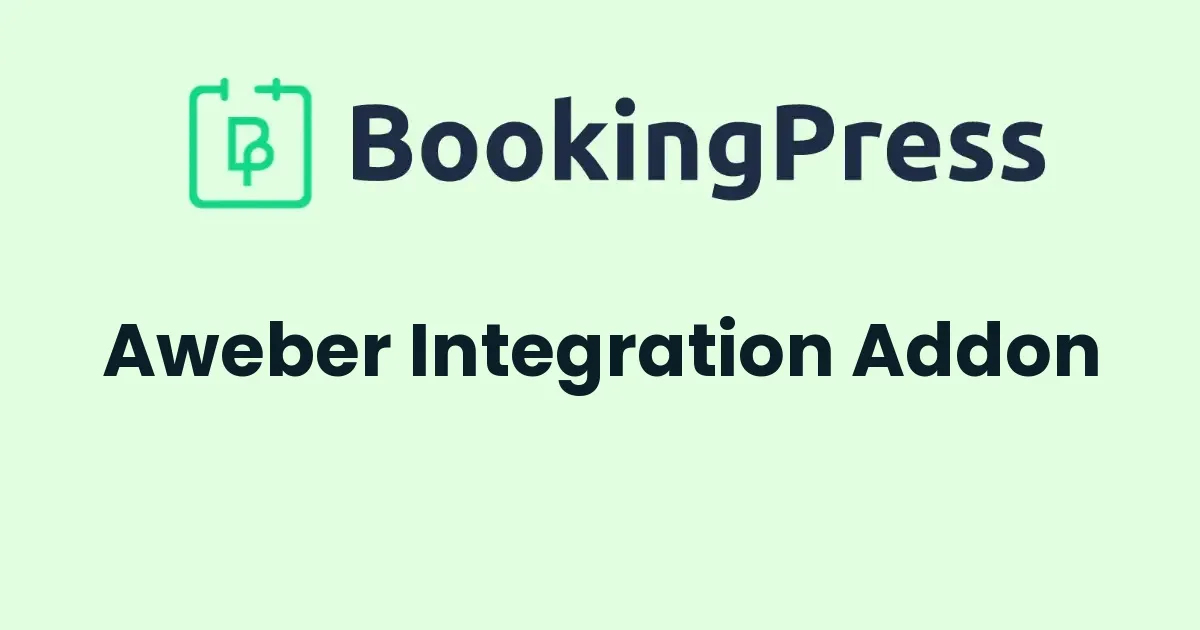 BookingPress Aweber Integration Addon