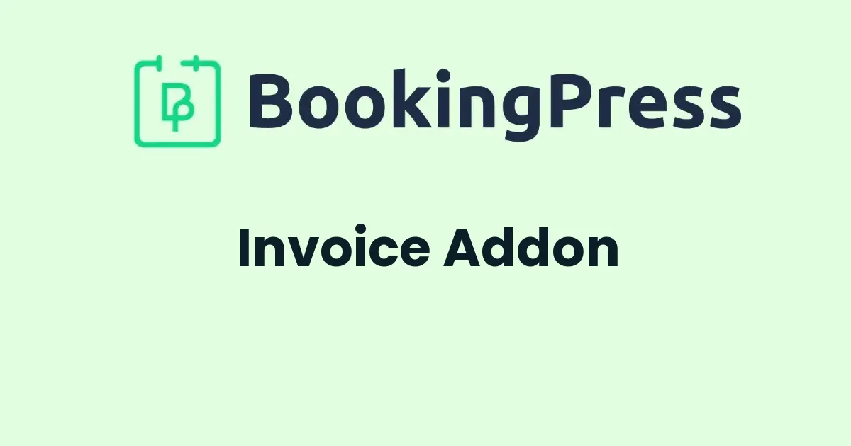 BookingPress Invoice Addon